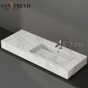 IN136DAAC Накладная раковина на столешницу  прямоугольная Ceramica Globo INCANTHO