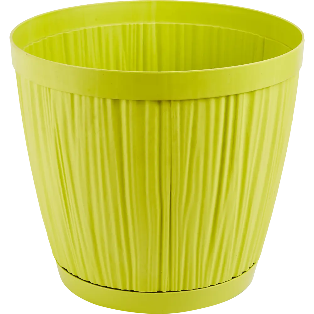 Горшок цветочный Ingreen Barcelona ø27 h24.3 см v9.6 л пластик салатовый STLM-2163455 - Вид №3