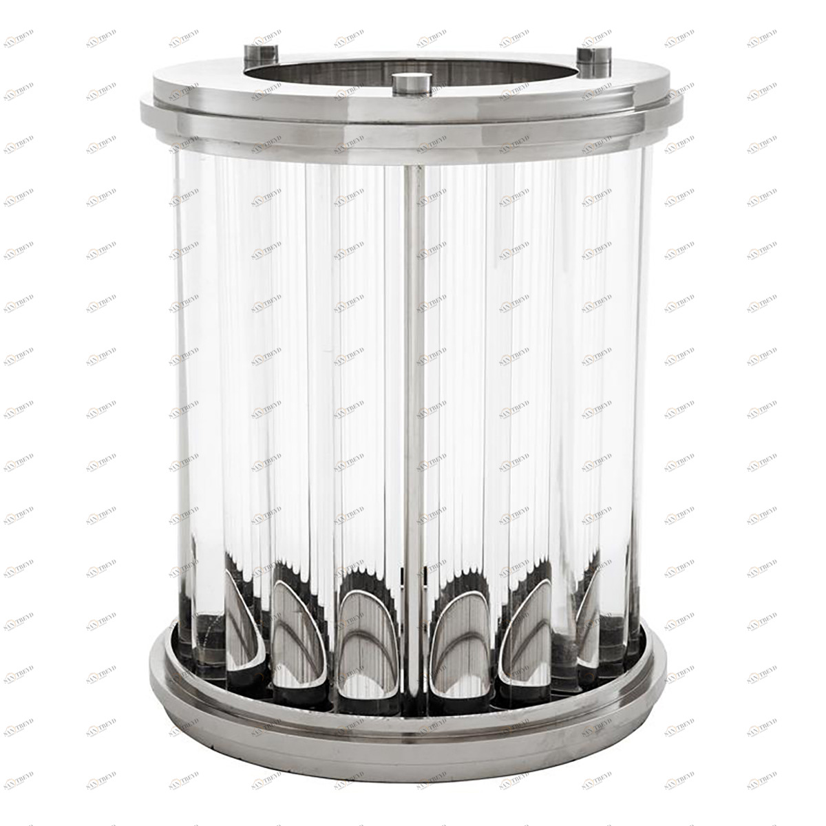 Подсвечник хрустальный серебряный Ruhlmann S от Eichholtz EICHHOLTZ EICHHOLTZ 060265 Хром 