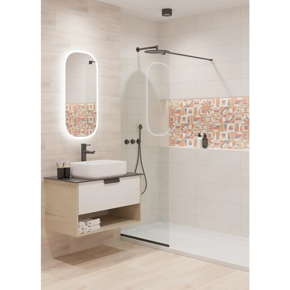 Плитка настенная LB Ceramics Юген Линдберг 20x60 см 0.84 м² матовая цвет терраццо STLM-2175825 - Вид №7