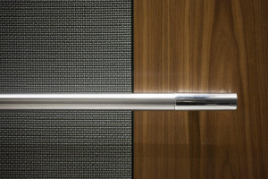 FSRT709 Склеенный алюминий с темной патиной и рисунком чарльстон и фанерой из американского ореха; поручень секстант на двенадцать | двенадцать, нашвилл, теннесси Forms-surfaces