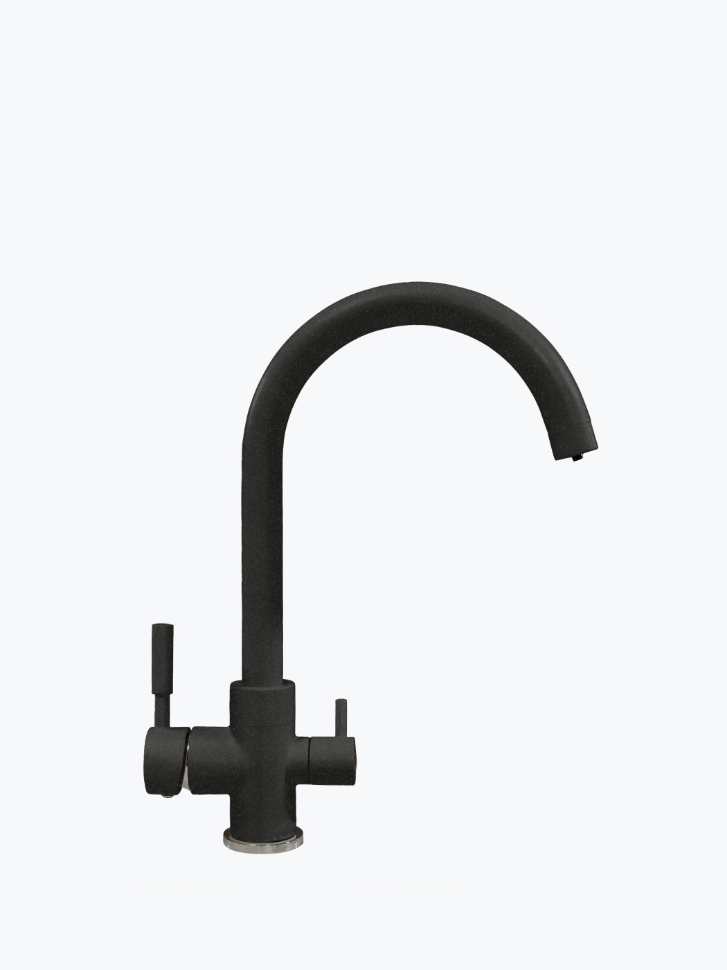 627758 Смеситель кухонный "Элара Дуо" в тон мойки Polygran 