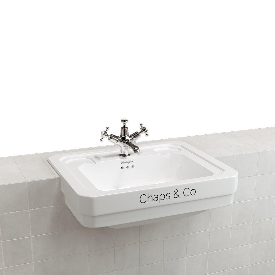 Burlington Bespoke Полувстраиваемая раковина Bespoke Modern Edwardian 58см с 1 отверстием под смеситель B12 1TH MOD 