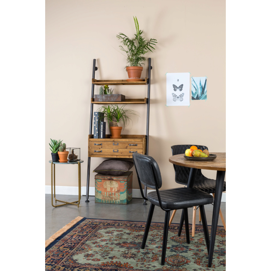 Стул Jake Worn черный White Label Living 1100260 - Вид №1