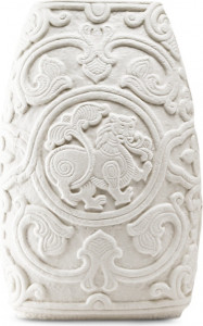 10647245 RUPOR manufactory Ваза Rupor Лев 28см, белый, фарфор Фарфор