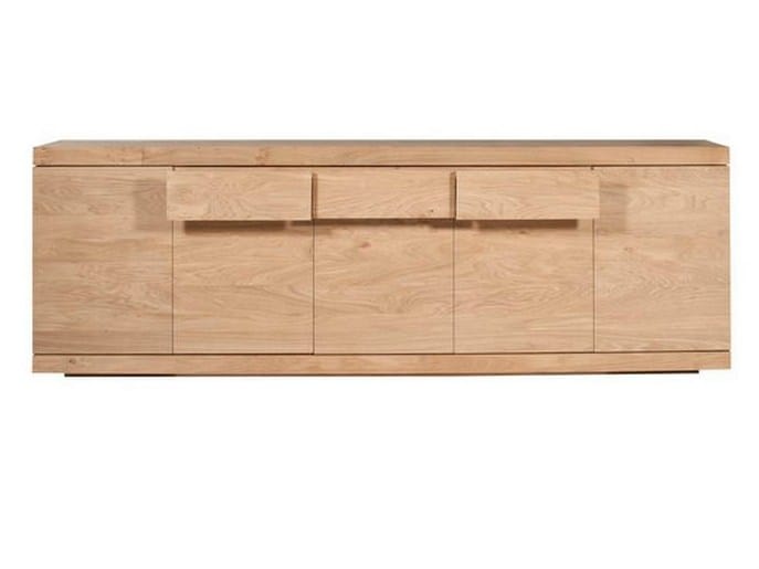 Шкаф из массива дуба с дверцами и ящиками Ethnicraft Burger ARCH-00098480 - Вид №1