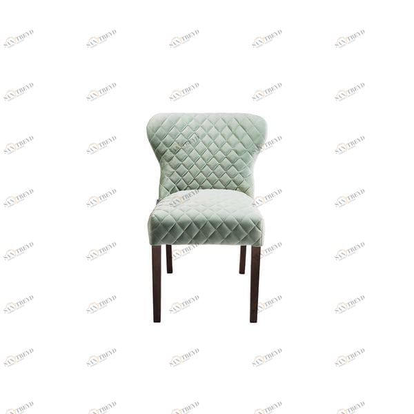 Стул обеденный мягкий серый с ушами Agra UNICO  248867 Зеленый 