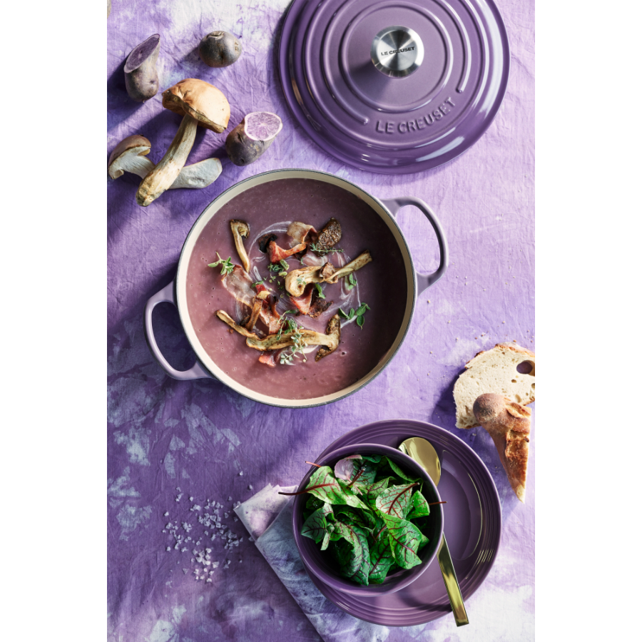 Кастрюля чугунная Le Creuset, Ø24 см, фиолетовая 21177247222430 - Вид №7