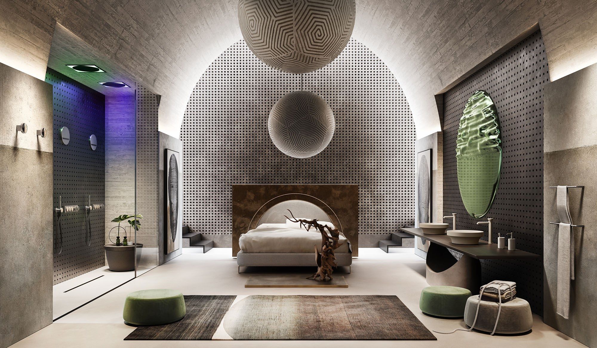 Смеситель для душа с металлической пластиной Gessi происхождение ARCH-00056933 - Вид №2