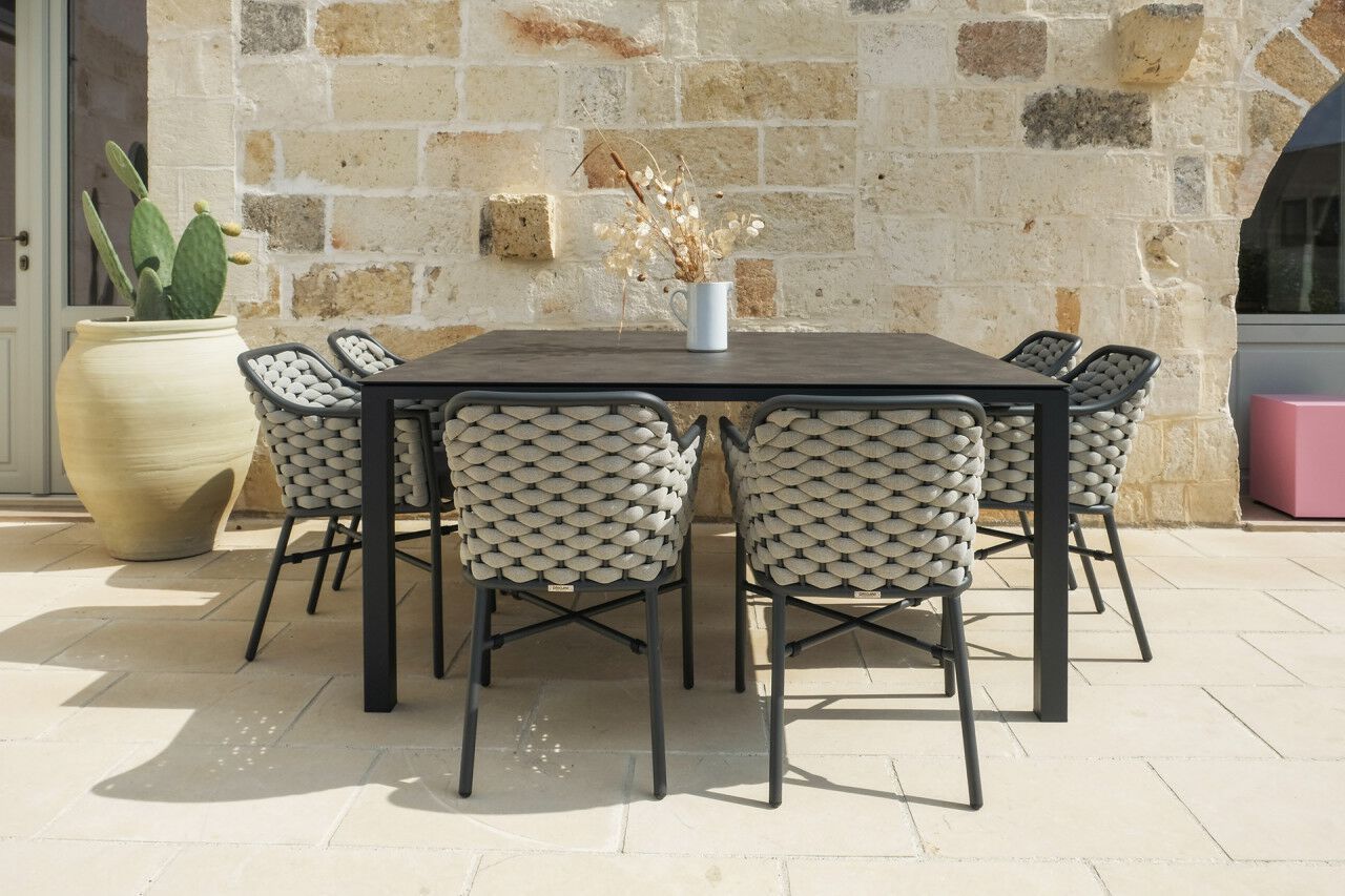 Штабелируемый садовый стул с подлокотниками DRIGANI любовь ARCH-00108110 - Вид №1