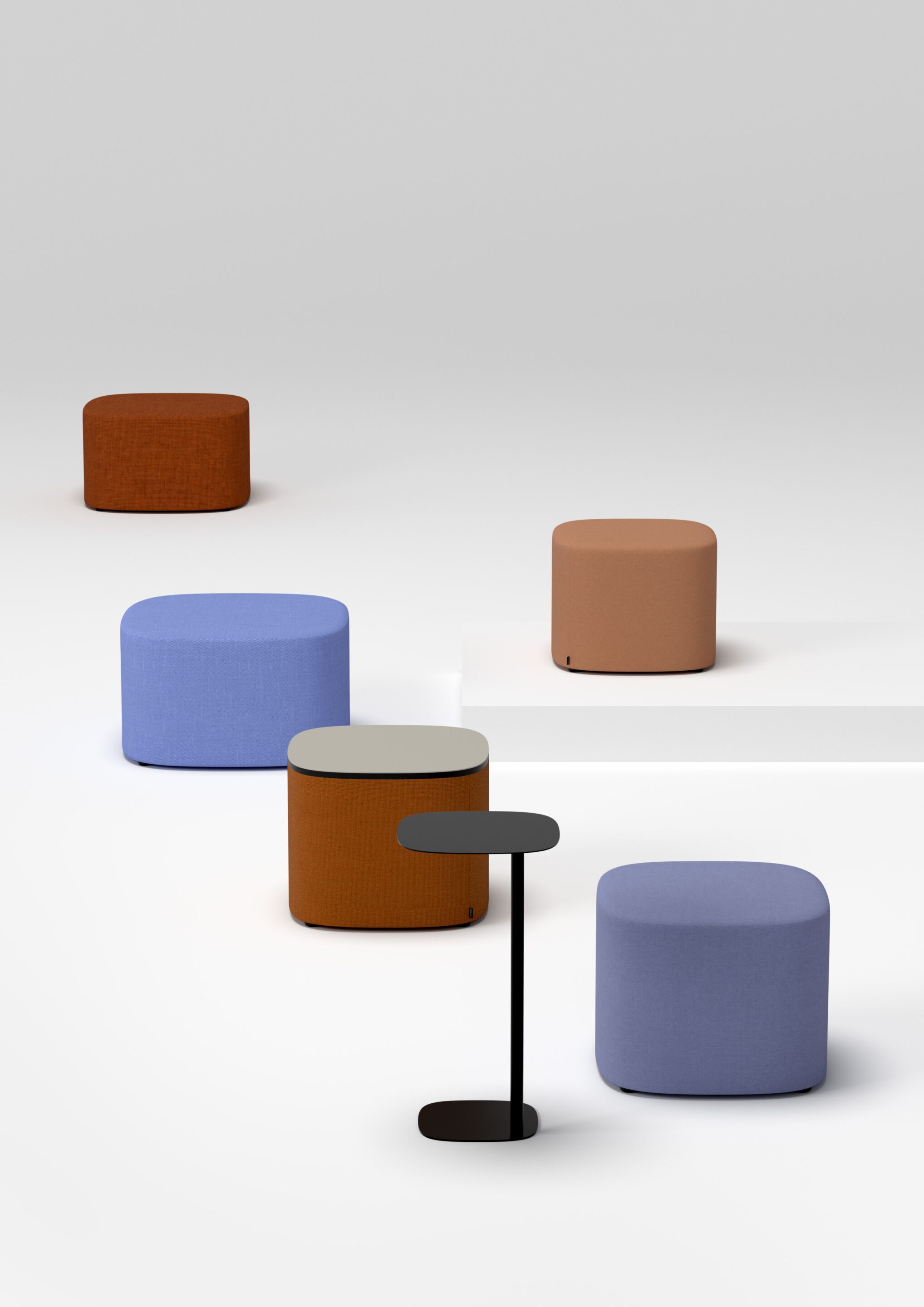 Квадратный пуф из ткани Cascando Pully ARCH-00040167 - Вид №2