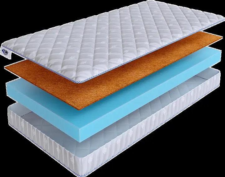 90868173 Матрас SkySleep FLEX 10 Cocos 90x186 см беспружинный, односпальный, ортопедический, кокосовый STLM-1060131