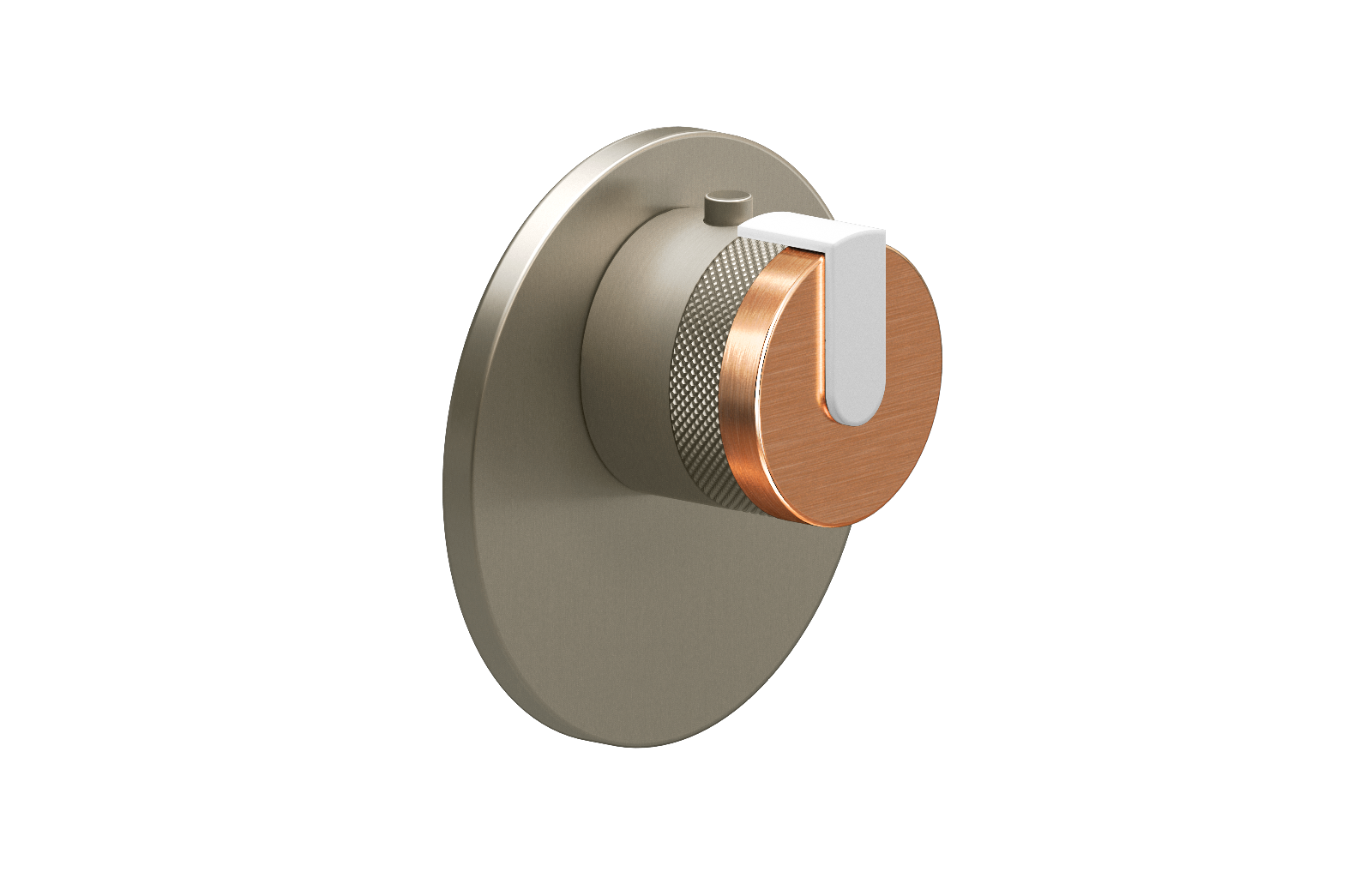E-8027-R1BRGE-L1WT-SN-T Термостатический переключатель 3/4-Внешняя часть GRAFF MOD+