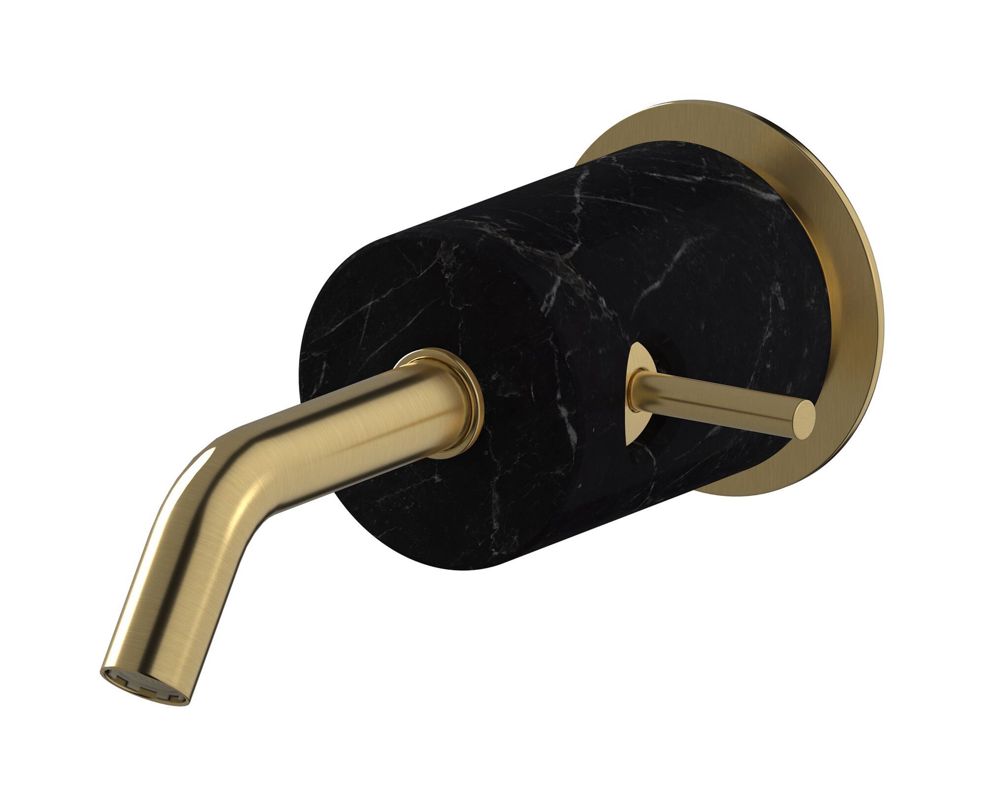 Однорычажный настенный смеситель для раковины с автоматическим сливом IB мрамор + мрамор Elle ARCH-00082900 - Вид №12