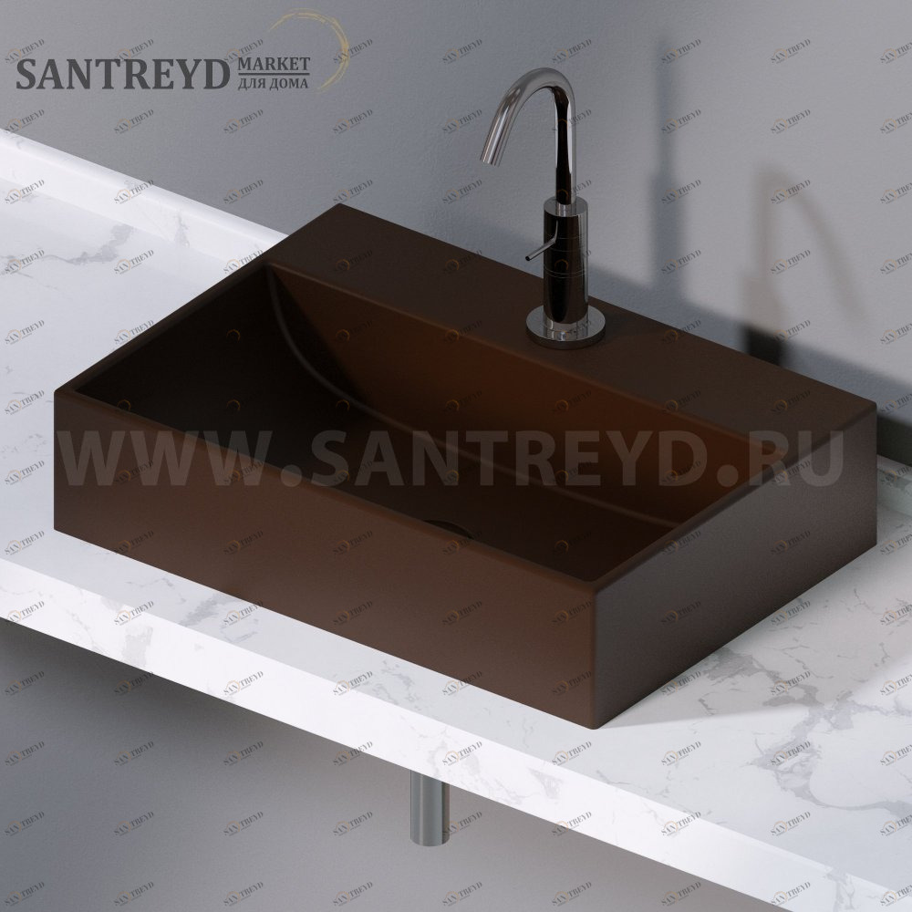 L240107 Накладная раковина на столешницу  прямоугольная A. e T. Italia THIN AeT ITALIA