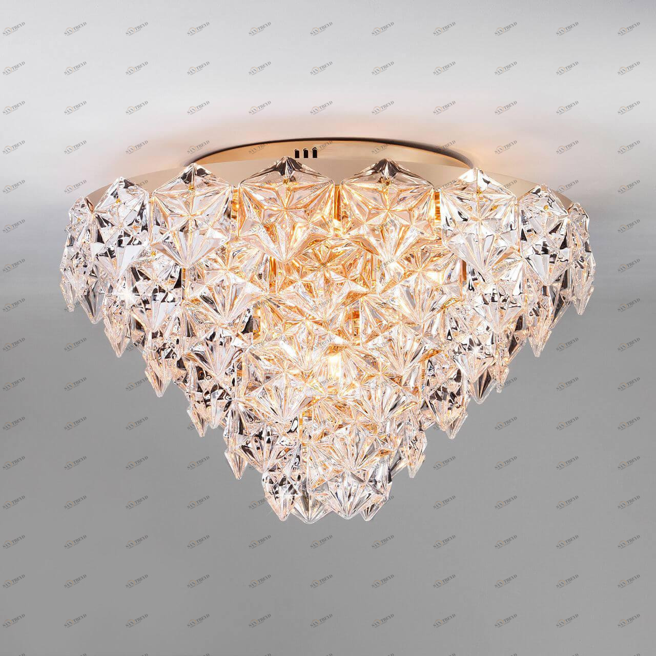 Люстра потолочная прозрачный Bogates 296/12 Strotskis BOGATES ДИЗАЙНЕРСКИЕ, ICEBERG 00-3887536 Прозрачный 