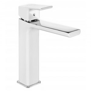 104888003  Смеситель для умывальника Tiera Medium - белый-хром