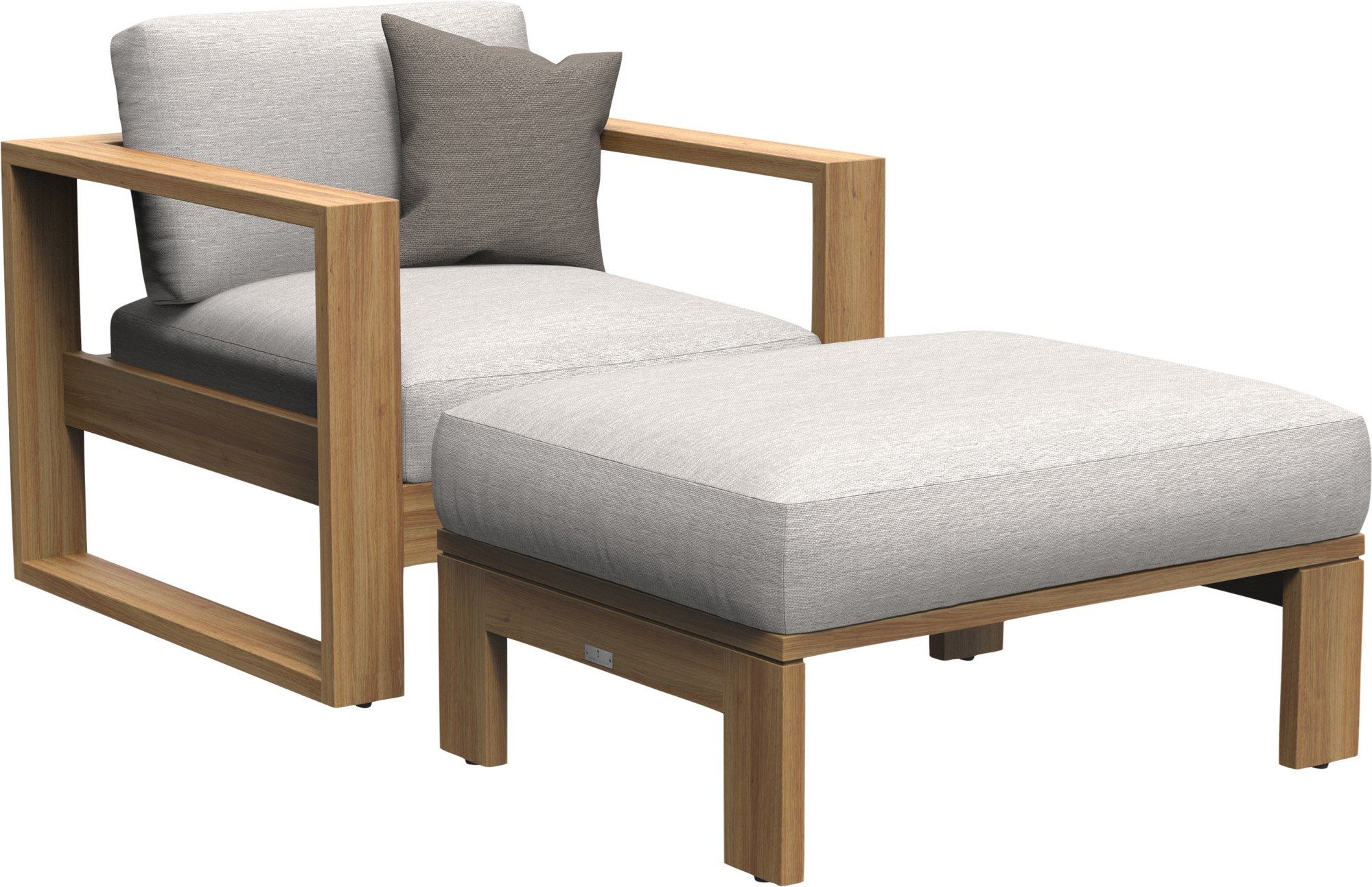 Садовое кресло из тикового дерева с подлокотниками JANUS et Cie Тик Матисс ARCH-00008034 - Вид №1