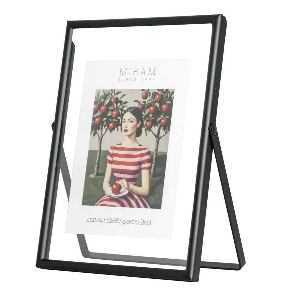 Рамка без паспарту Мирам 13x18 см цвет черный STLM-2164094