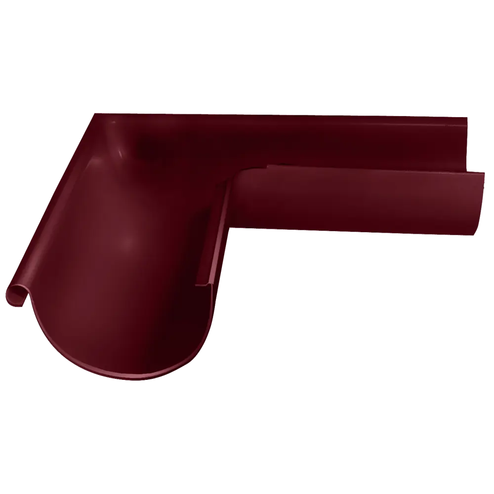 Угол желоба внешний РЕ 90° 125 мм цвет красный Grand Line STLM-2036481