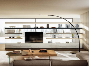 Секционная оборудованная стена