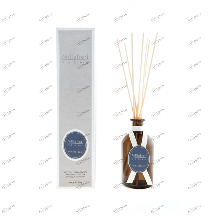 Диффузор с палочками 250 мл "Минеральное море" Mineral sea MILLEFIORI MILANO МОРЕ 267469 Белый 