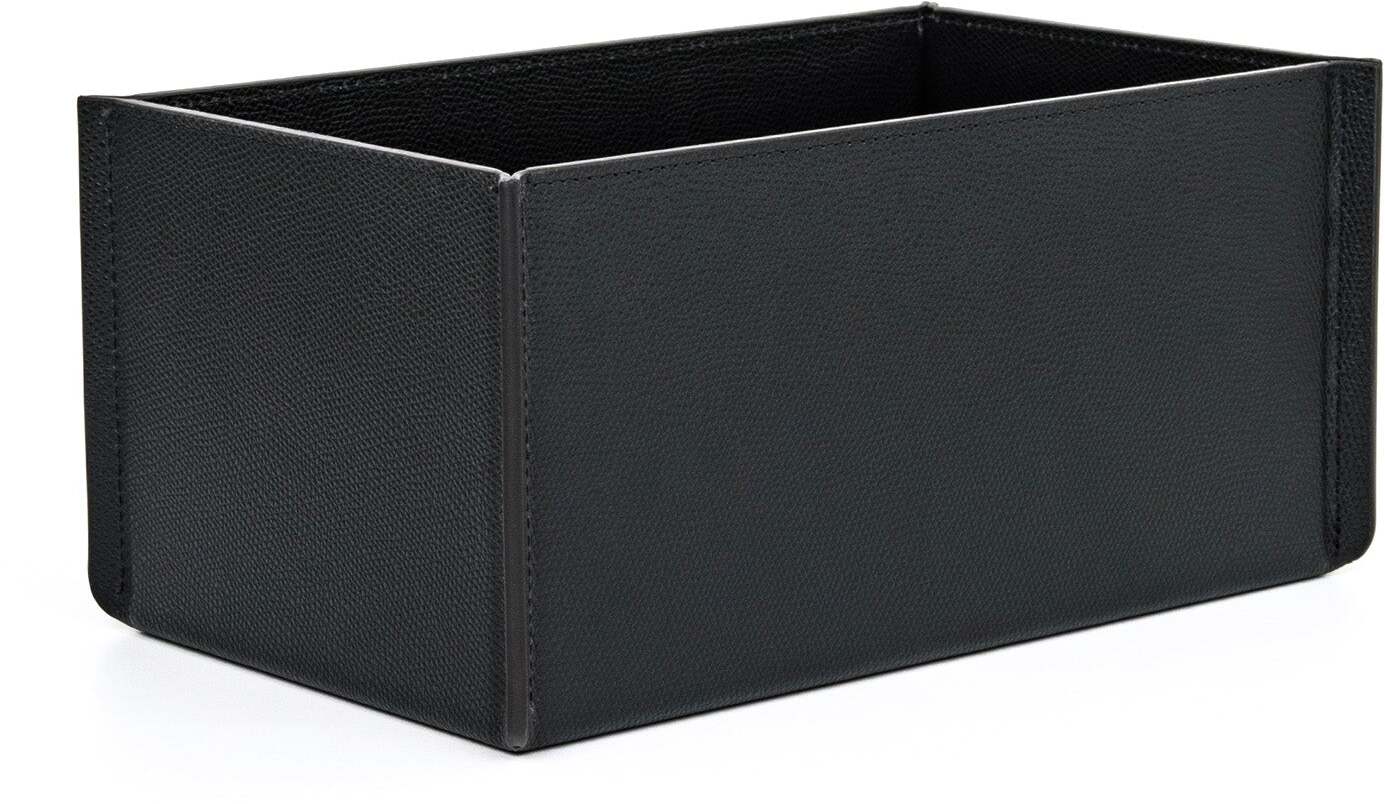 Leslie Держатель для мочалки - 15X25XH12 см / тканая кожа_светло-серый