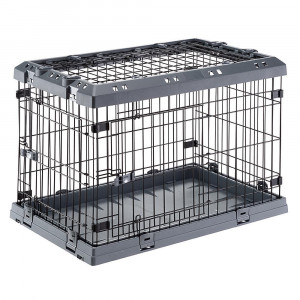 ПР0059109 Клетка Superior 90 для собак, с пластиковой крышей и поддоном FERPLAST