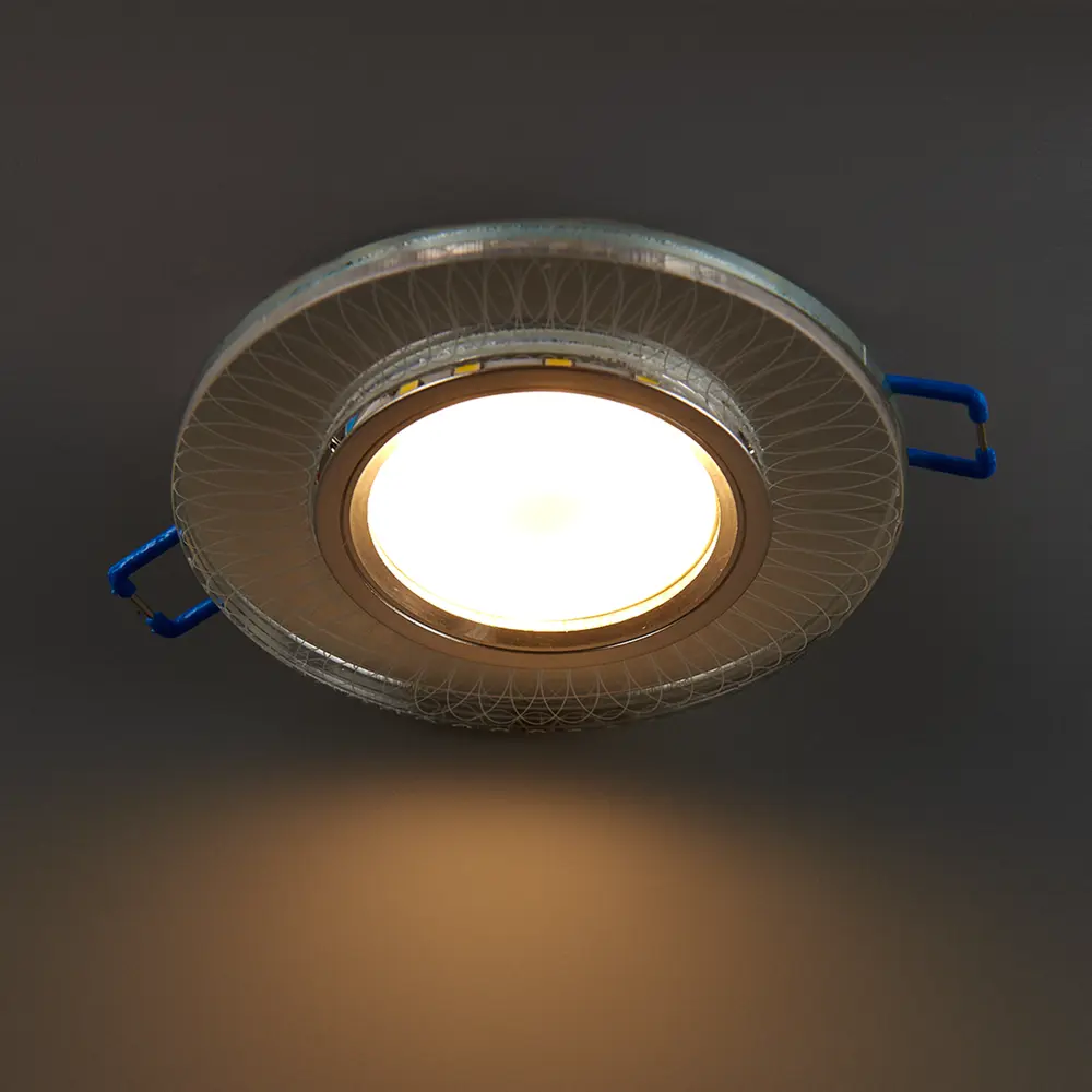 Светильник точечный встраиваемый DLS-L152 с LED-подсветкой под отверстие 65 мм, 1.7 м², цвет прозрачный Fametto STLM-2130834 - Вид №2
