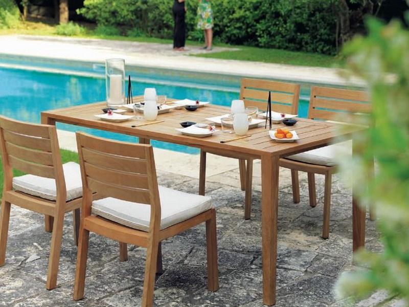 Ethimo Прямоугольный деревянный садовый стол Friends Frtr0100 - Вид №3