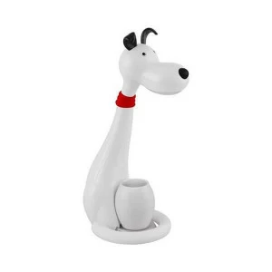 Детская настольная лампа Snoopy "Собака" белая HOROZ  326407 Белый