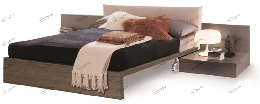 Zalf Двуспальная кровать с мягким изголовьем Minimal sun-id-1461055