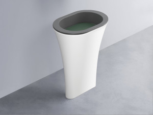 AMLA65-CM+AMPILO-MU+AMCOLO-BL Раковина Amedeo Ovale отдельностоящая cielo Enjoy + Amedeo