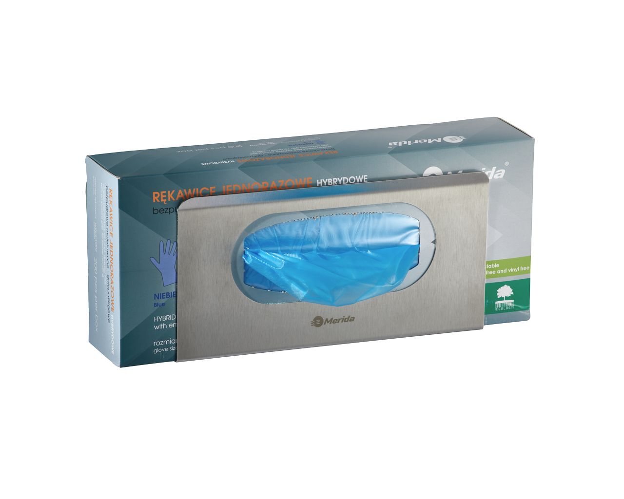 GSM020 Держатель для картонной коробки с перчатками или салфетками STELLA, матовая сталь Merida  - Вид №5