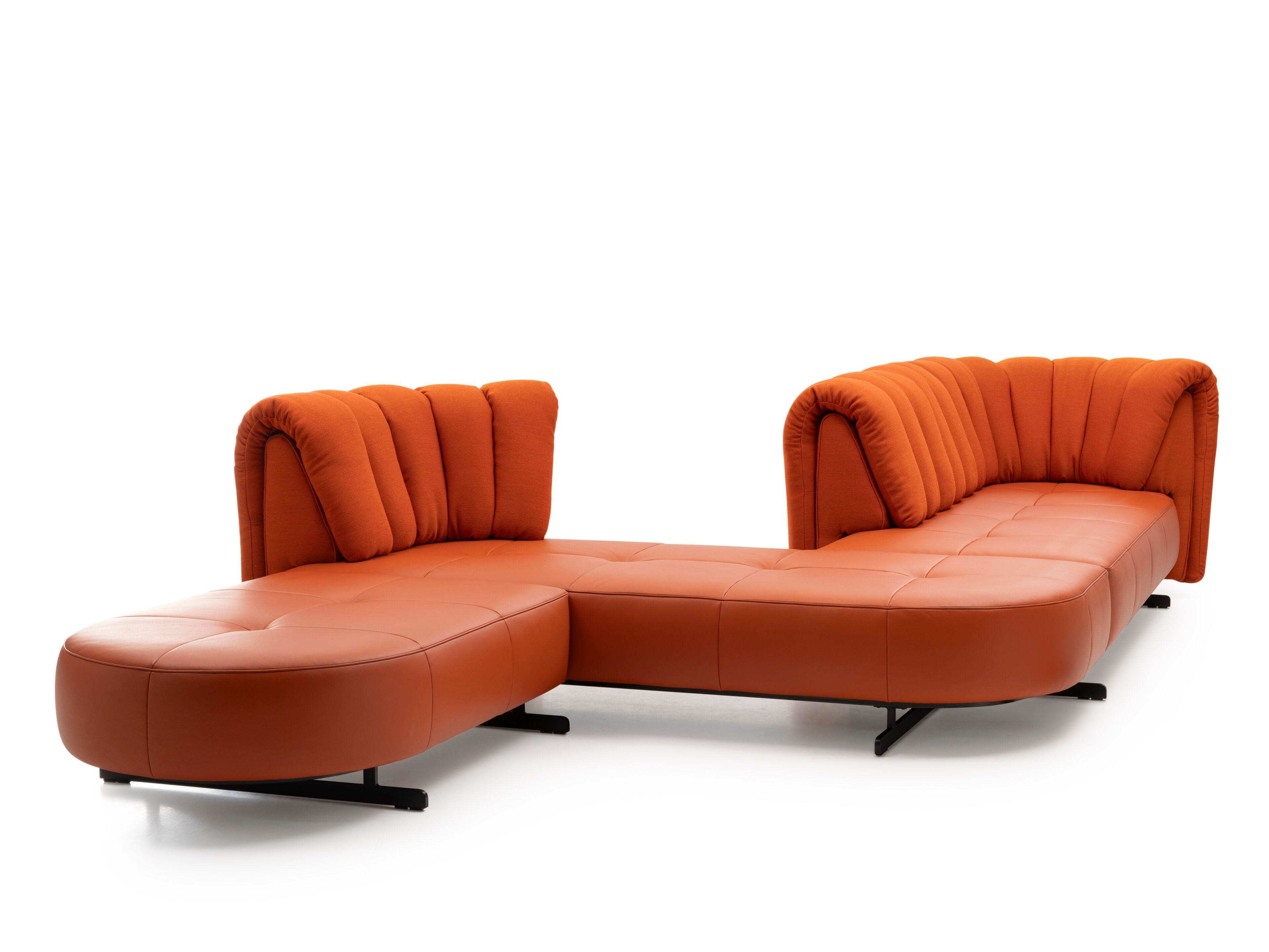 Секционный диван из кожи и ткани de Sede DS-888 ARCH-00050494