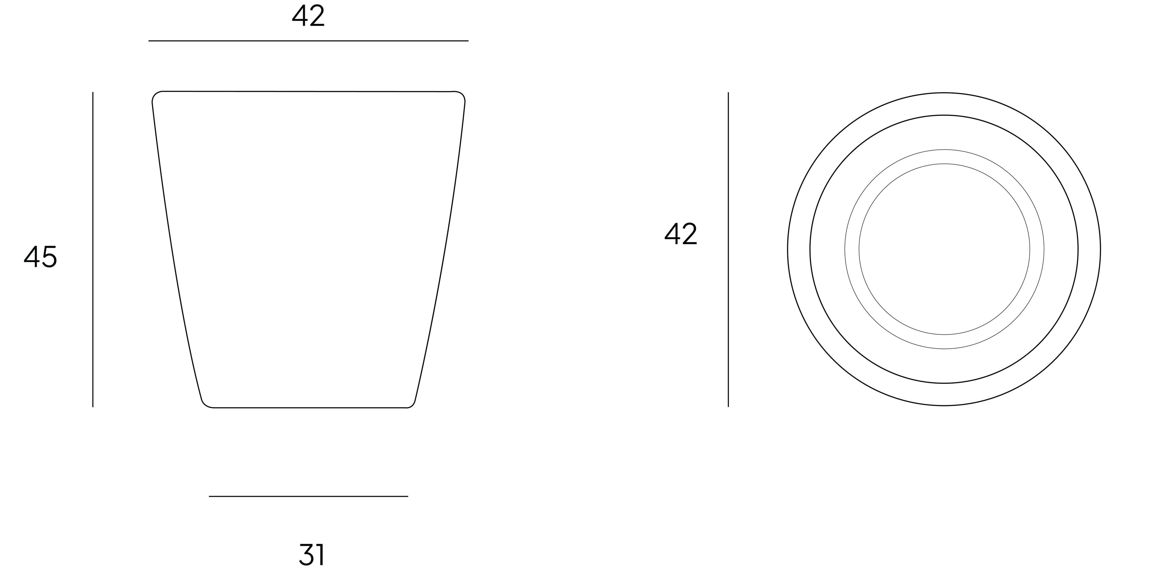 Травертин круглый садовый горшок VELTHA® Atrium ARCH-00151490 - Вид №6