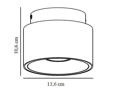 Потолочный металлический прожектор Nordlux TORONE ARCH-00042845 - Вид №6