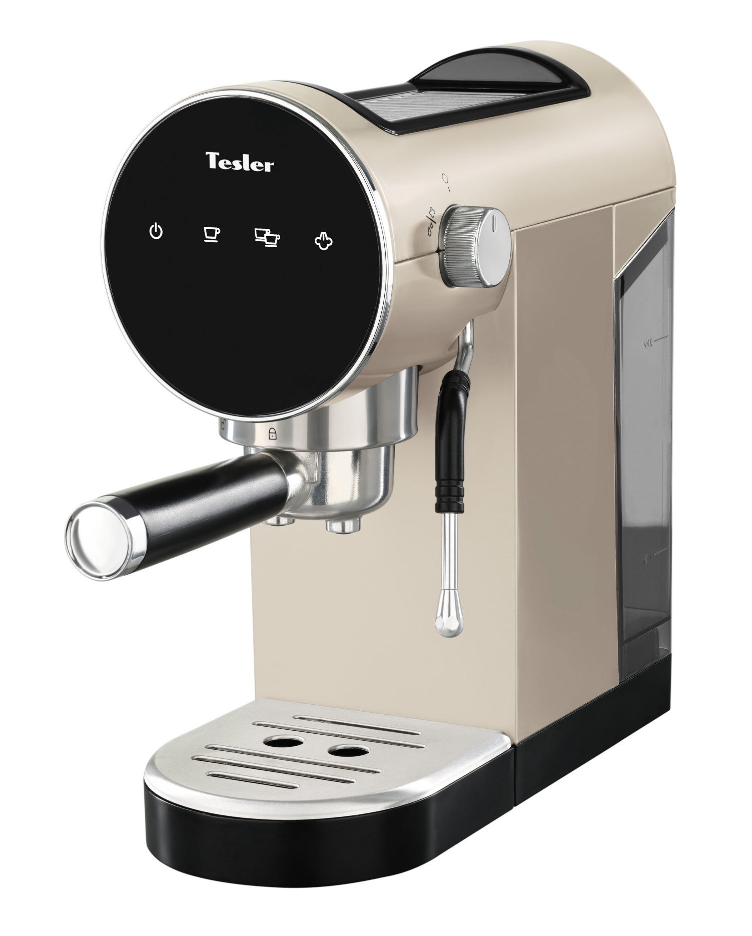 9130745 Кофеварка рожковая Tesler ECM-260 BEIGE бежевый STDN-0142483 - Вид №3