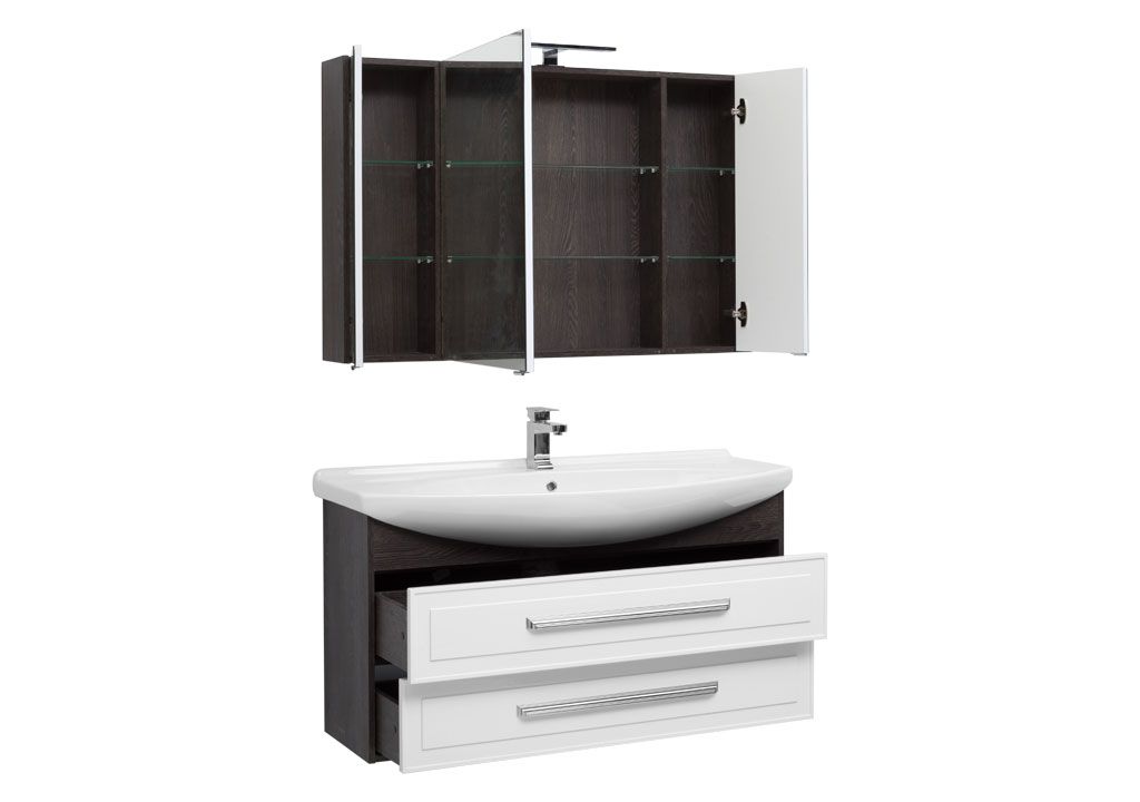 Мебель для ванной Aquanet Остин 120 дуб кантербери/белый 00213133 - Вид №1