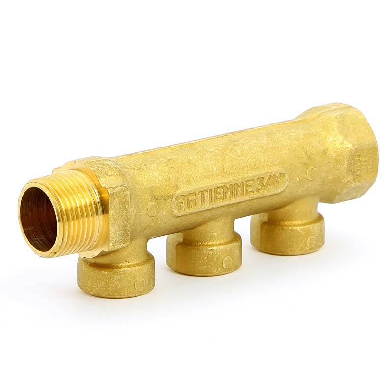 Коллектор НВ 3/4" TIEMME 3 выхода 1/2"В 36мм 1910039 - Вид №1
