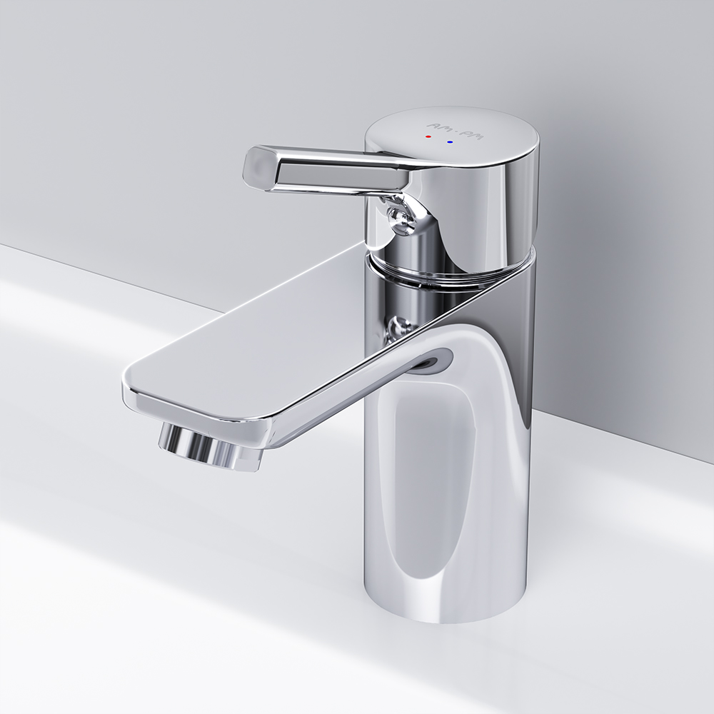 F85B82100 смеситель для умывальника с д/к излив 100 мм хром шт AM.PM X-Joy S  - Вид №3