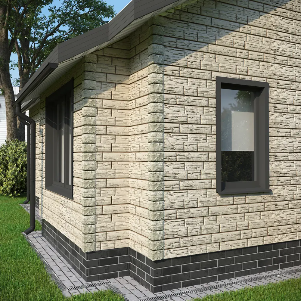 85346251 Сайдинг виниловый Döcke Rocky Сланец 1.8 м Кешью 0.51 м² STLM-0062054 - Вид №4