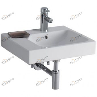 124150000 Подвесная раковина настенная прямоугольная Keramag 