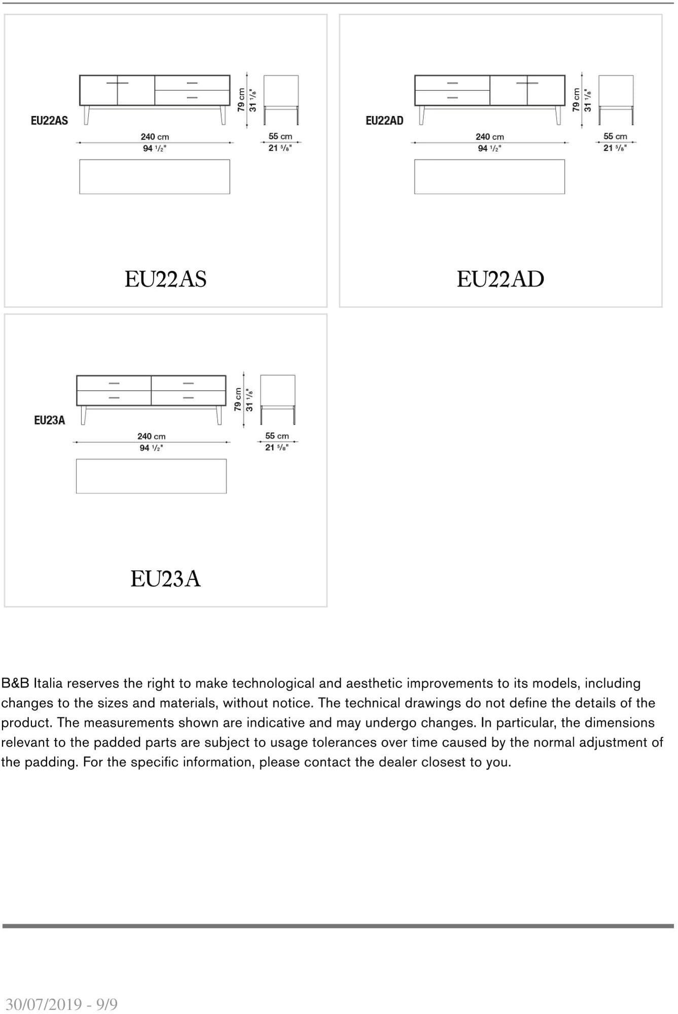 B&B Italia Буфет из зеркального стекла с распашными дверцами Eucalipto sun-id-1478494 - Вид №6