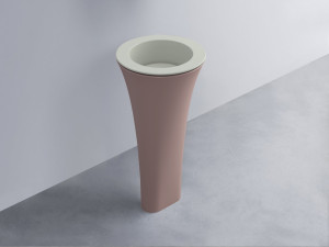 AMLA45-PM+AMPILT-PM+AMCOLT-CP Раковина Amedeo Tondo отдельностоящая cielo Enjoy + Amedeo