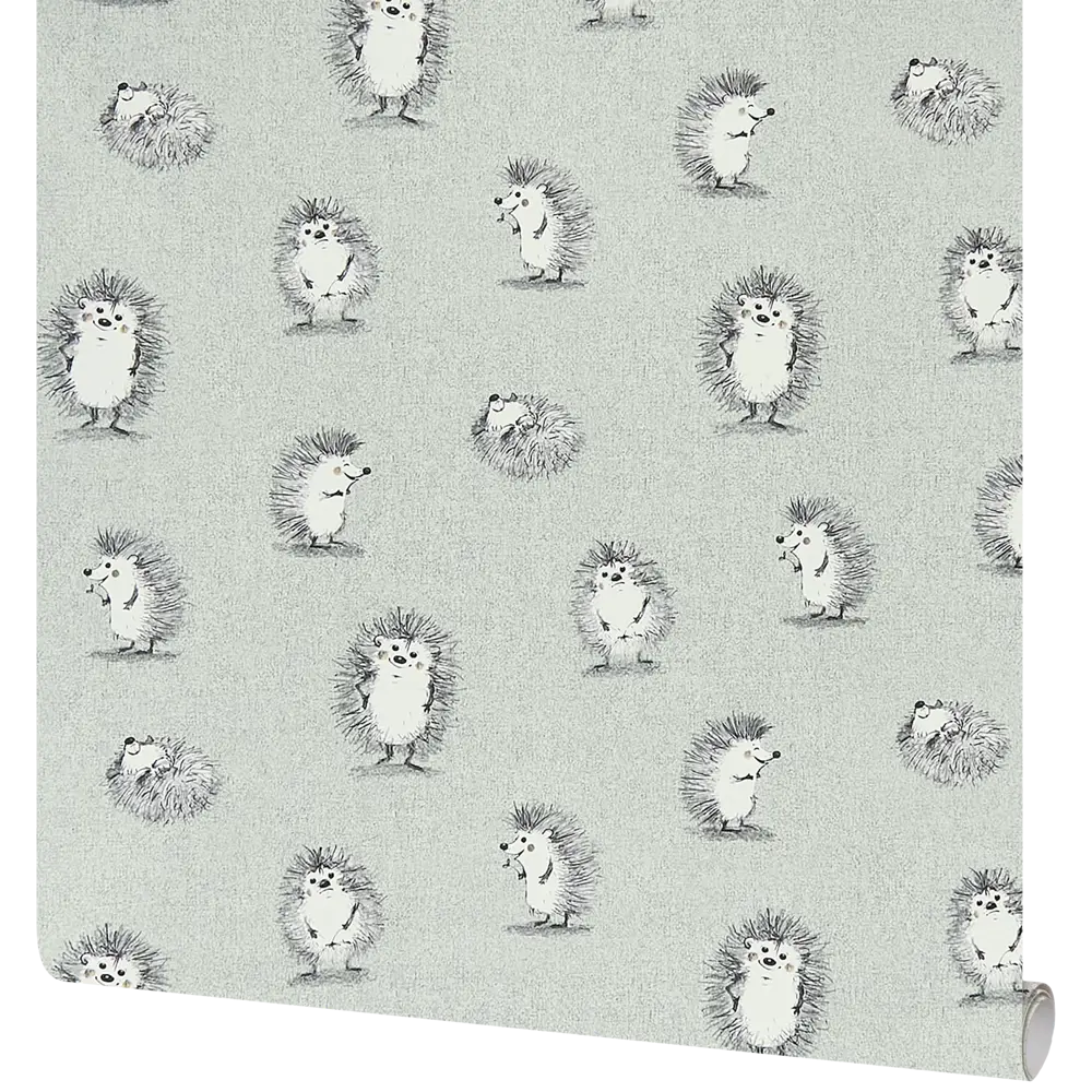 Обои флизелиновые Ateliero Ежики зеленые 1.06 м AT88192-05 Ёжики STLM-2063779