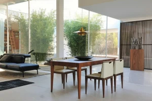 Morelato Раздвижной прямоугольный стол из орехового дерева с ящиками Malibù Art. 5717/n