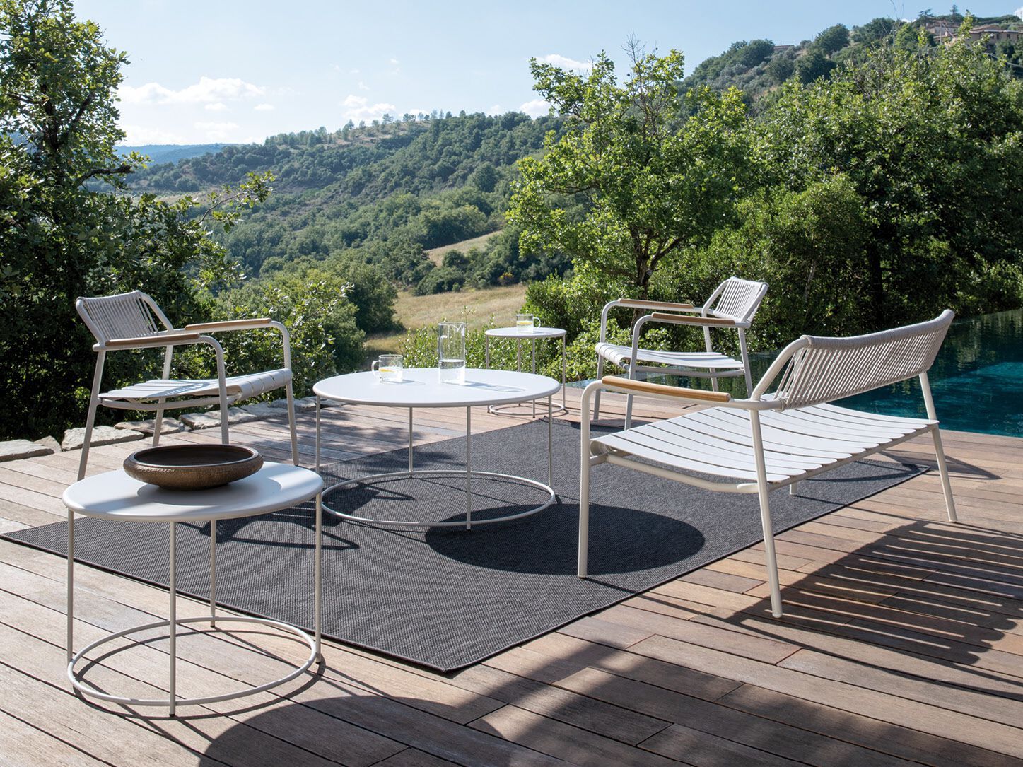 Алюминиевый и веревочный садовый стул с подлокотниками Vermobil Verdea Rope ARCH-00051464 - Вид №5