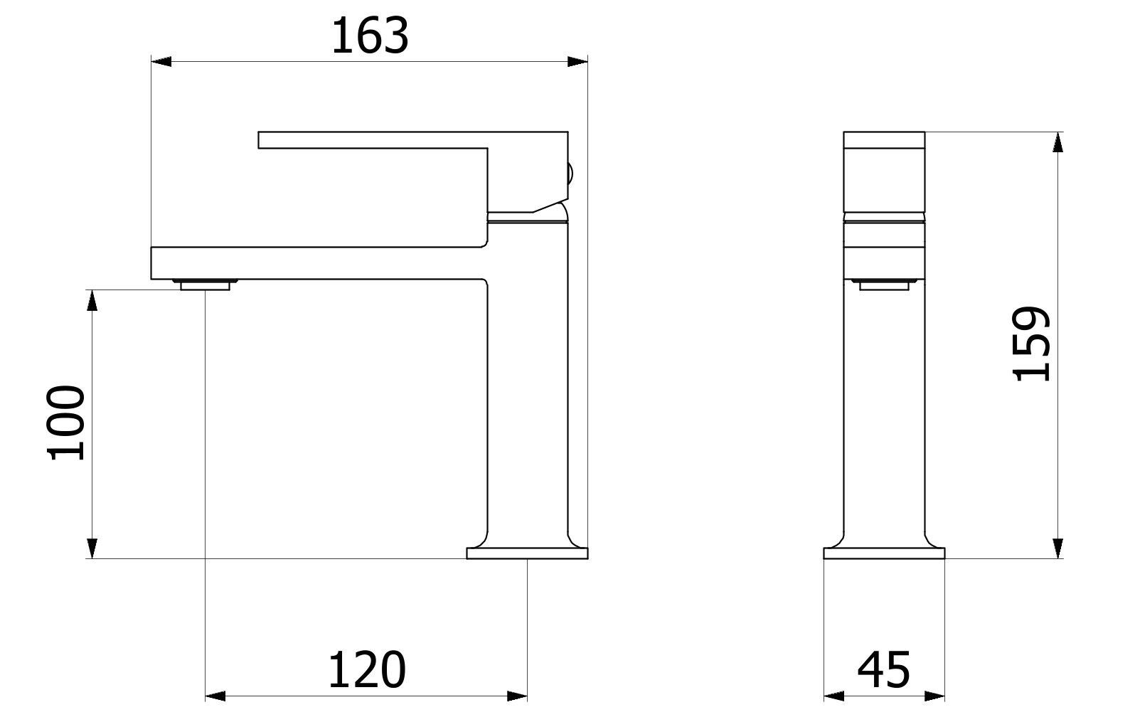 Смеситель для раковины с автоматическим сливом IB сердцеед ARCH-00038143 - Вид №10