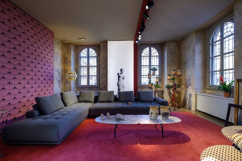 Zanotta Низкий мраморный журнальный столик  681  - Вид №8